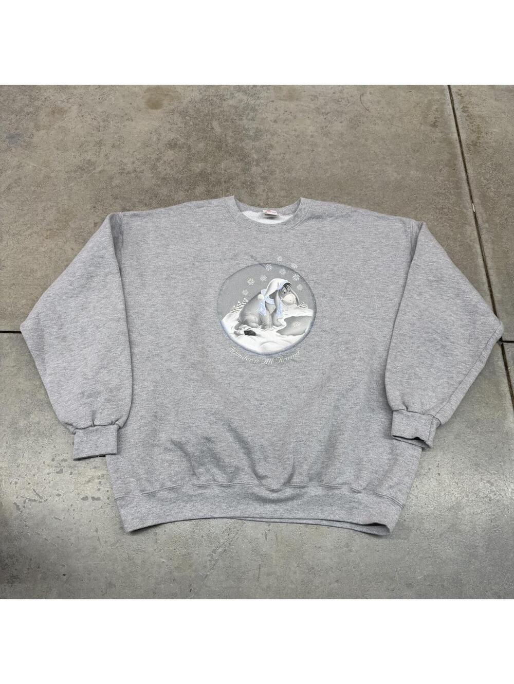 vintage eeyore disney grey wonder is all around crewneck size xl